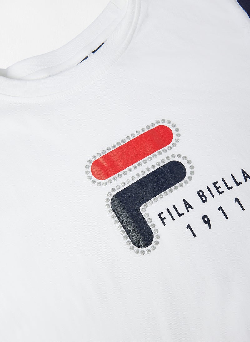 FILA - Kids/Teen Cropped T-Shirt White - Image 1