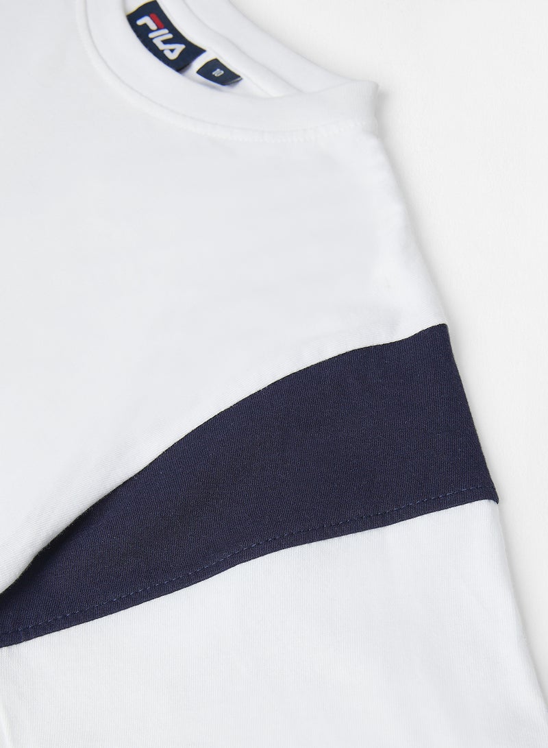FILA - Kids/Teen Cropped T-Shirt White - Image 1