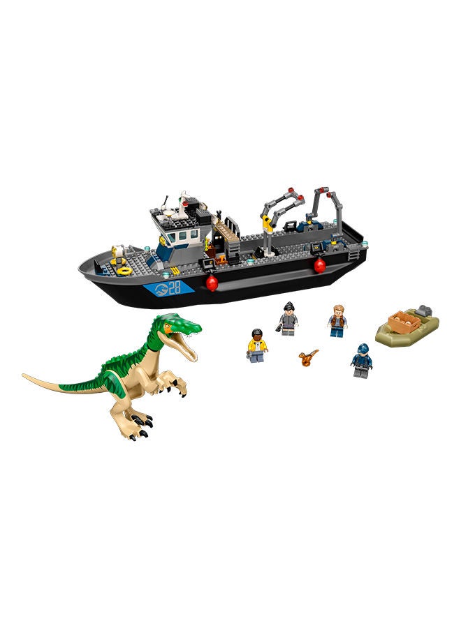 LEGO - 76942 Jurassic World Baryonyx Dinosaur Boat Escape  Building Kit 308 Pieces 3+ Years - Image 1