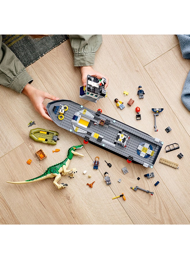 LEGO - 76942 Jurassic World Baryonyx Dinosaur Boat Escape  Building Kit 308 Pieces 3+ Years - Image 1