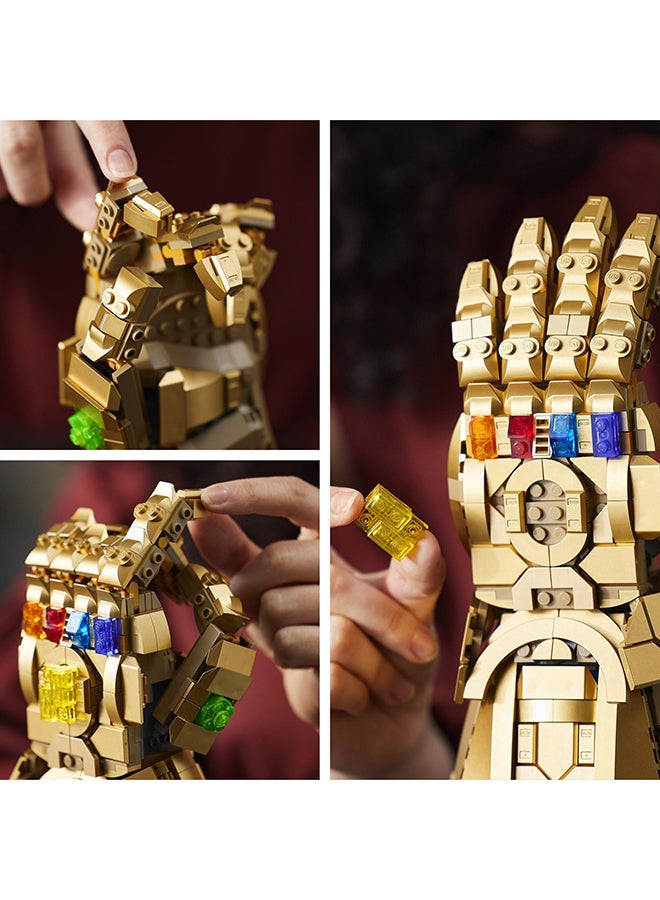 LEGO - 6332679 Marvel Infinity Gauntlet Collectible Building Kit; Thanos Right Hand Gauntlet Model With Infinity Stones; As Featured In Marvel Studios’ Avengers: Infinity War And Avengers: Endgame Movies (590 Pieces) 76191 590 18+ years - Image 1