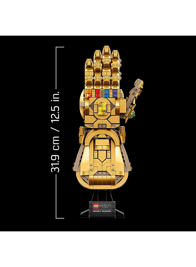 LEGO - 6332679 Marvel Infinity Gauntlet Collectible Building Kit; Thanos Right Hand Gauntlet Model With Infinity Stones; As Featured In Marvel Studios’ Avengers: Infinity War And Avengers: Endgame Movies (590 Pieces) 76191 590 18+ years - Image 1