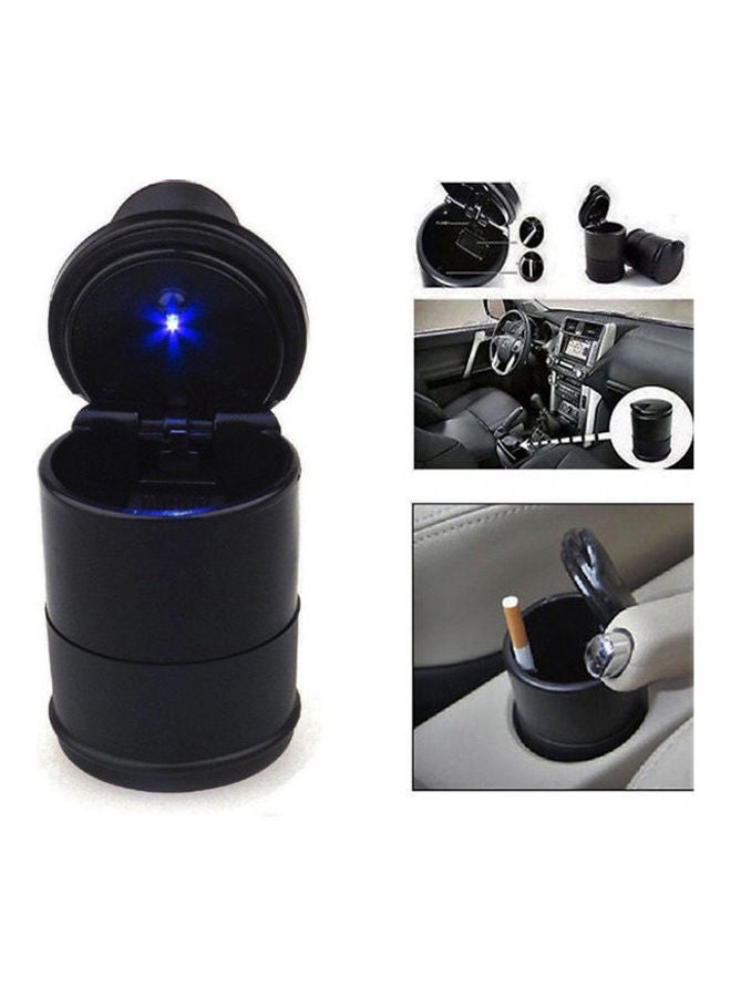 منفضة سجائرمحمولة بإضاءة LED للسيارة