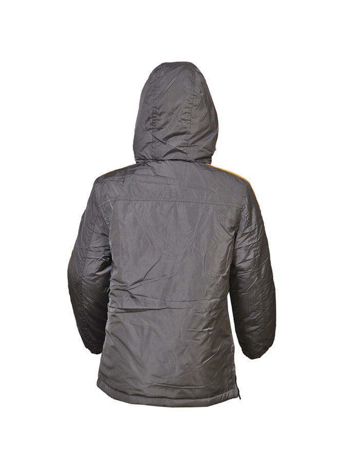 Plain Basic Hooded Neck Sweatshirt grey - Image 2