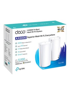 TP-LINK Deco Tri-Band WiFi 6 Mesh System(Deco X90) 2-Pack white  - Image 4