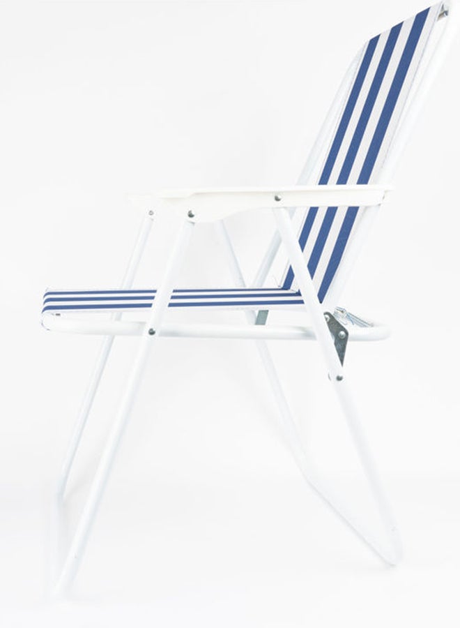 بيكي مقعد قابل للطي أبيض/ أزرق 76x52x30سم - Image 3