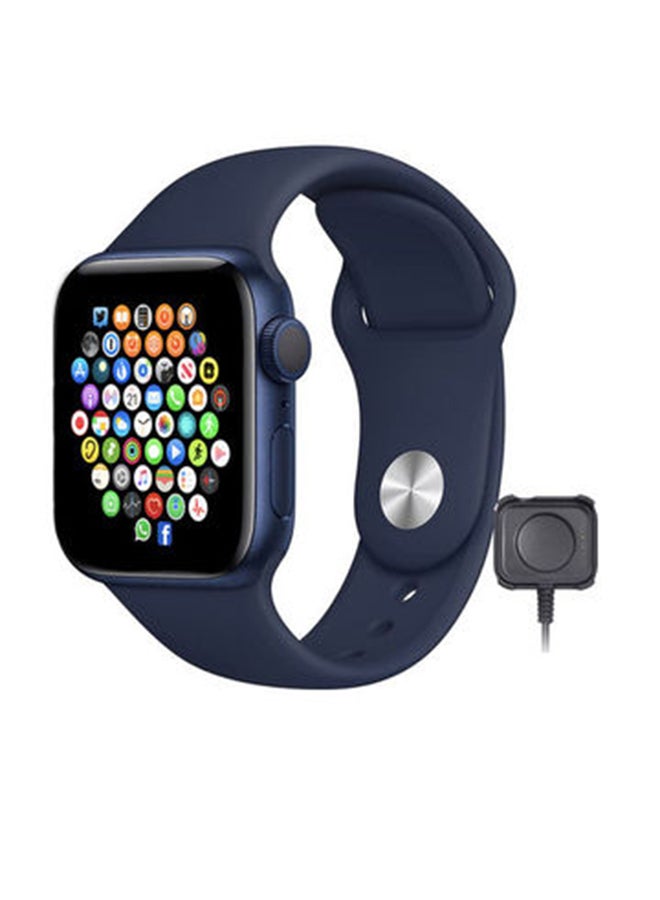 Black Tiger Smart Watch Hw22 Series 6 With Track System Blue  - Image 1