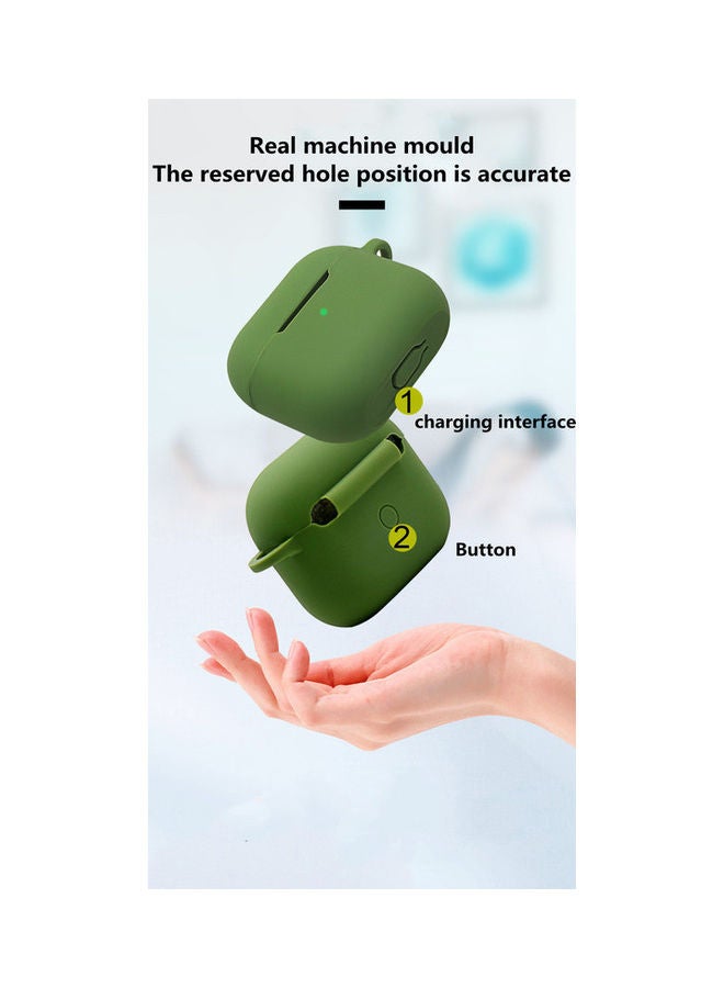 YONK - Protective Case For Apple AirPods 3 with Hook Red - Image 1