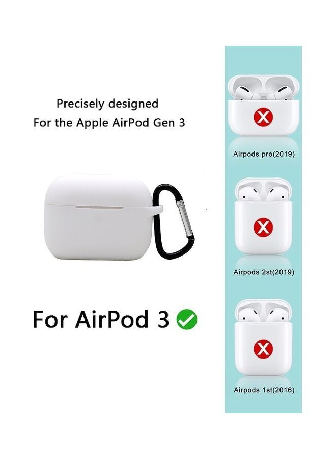 YONK Protective Case For Apple AirPods 3 with Hook White  - Image 3