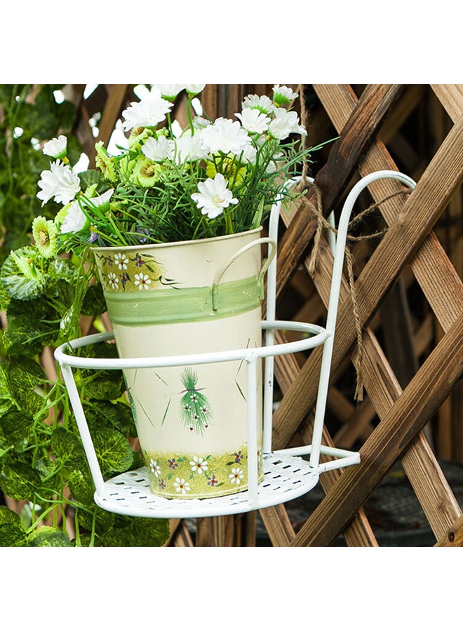 شاربدو حامل رف لعرض النباتات أبيض 22x18x12سم - Image 2