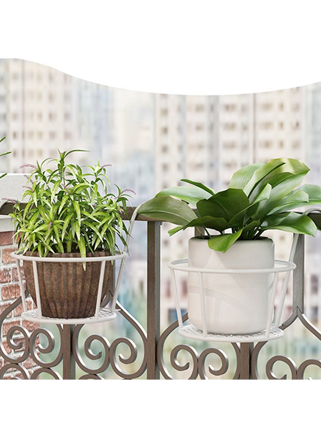 شاربدو حامل رف لعرض النباتات أبيض 22x18x12سم - Image 3