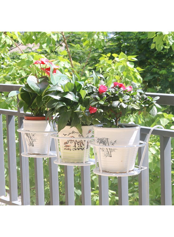 شاربدو حامل رف لعرض النباتات أبيض 22x18x12سم - Image 4