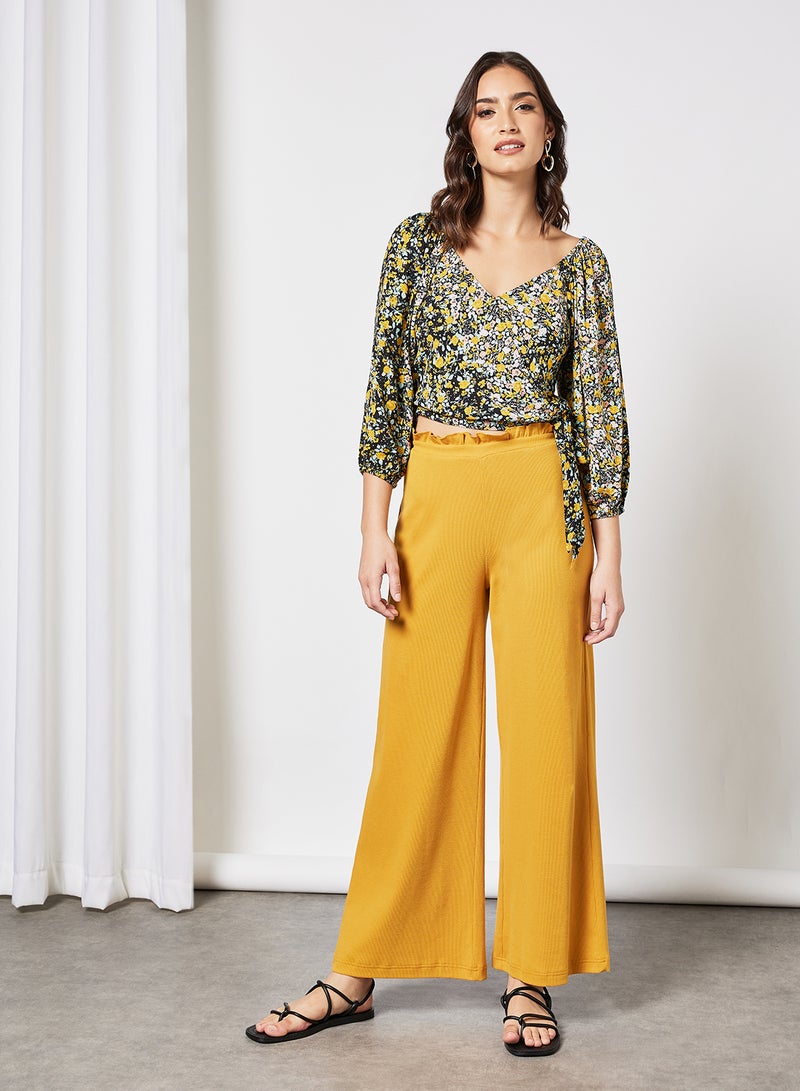 BCBGeneration Wide Leg Pants Yellow  - Image 3