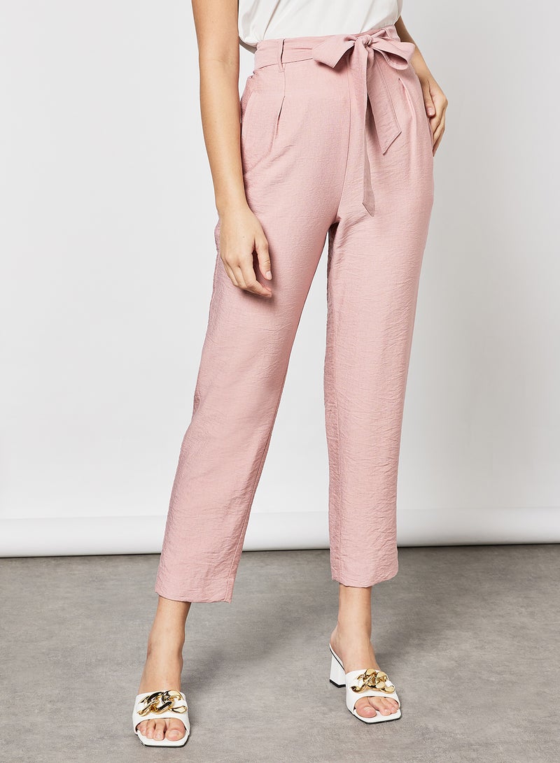 BCBGeneration Belted Trousers Light Pink  - Image 1