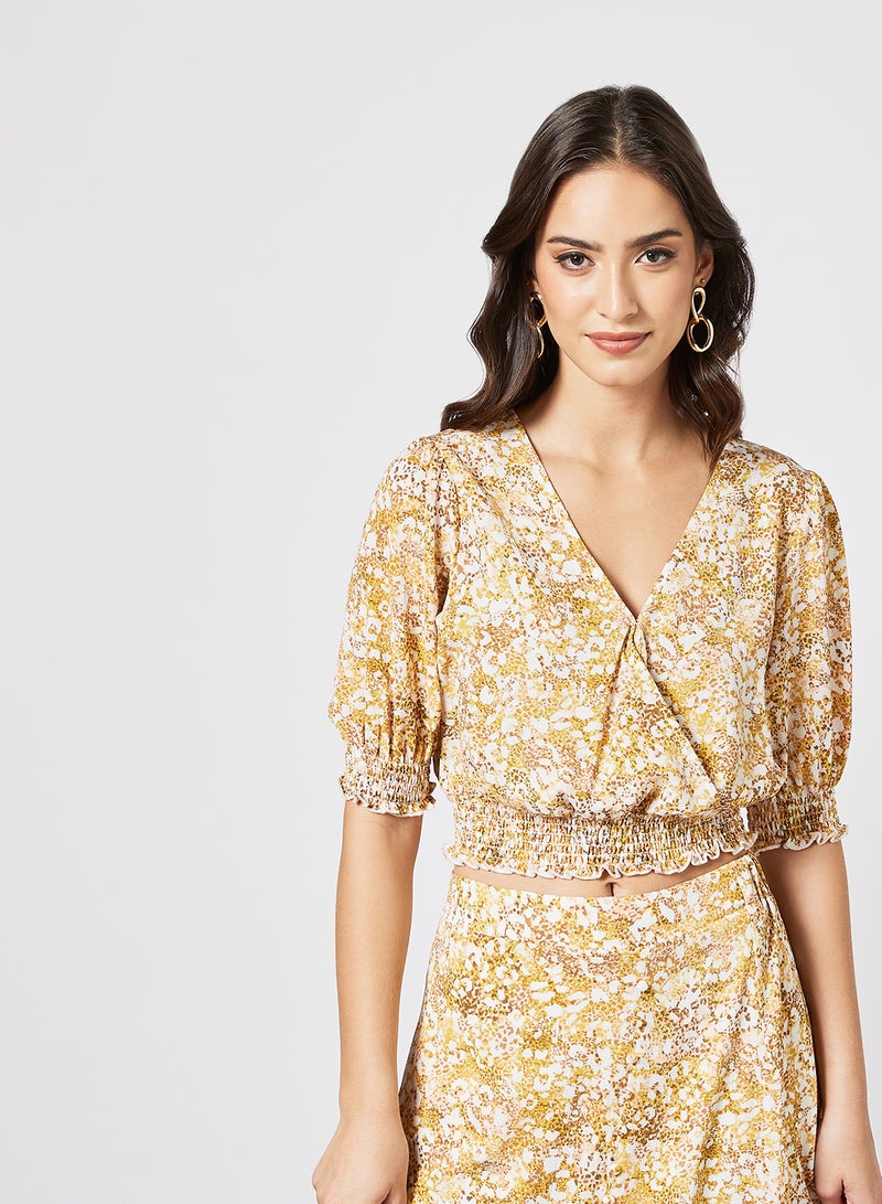 BCBGeneration - Shirred Crop Top Multicolour - Image 1
