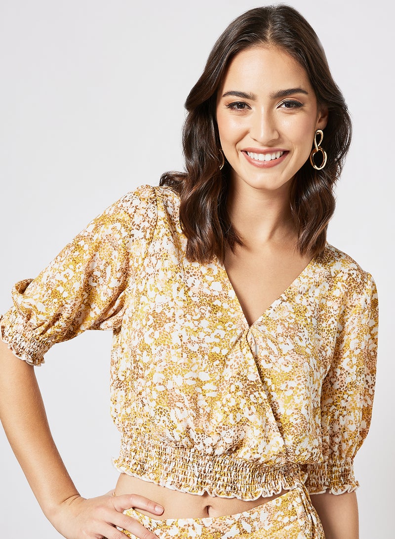 BCBGeneration - Shirred Crop Top Multicolour - Image 1