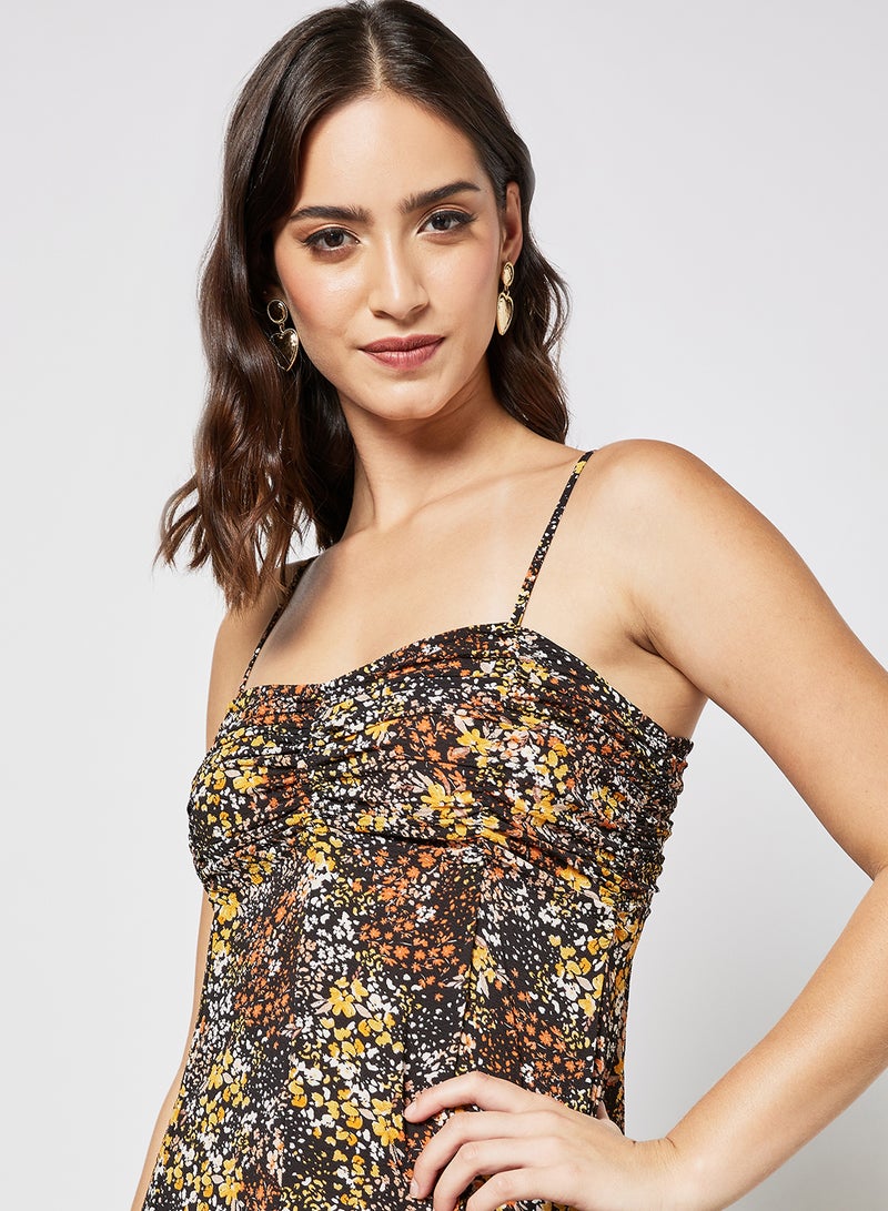 BCBGeneration Floral Print Strappy Dress Multicolour  - Image 4
