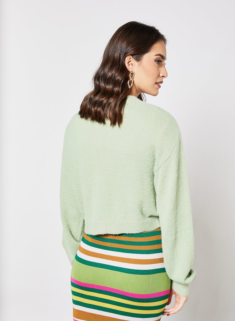 BCBGeneration Button Down Cardigan Green  - Image 2