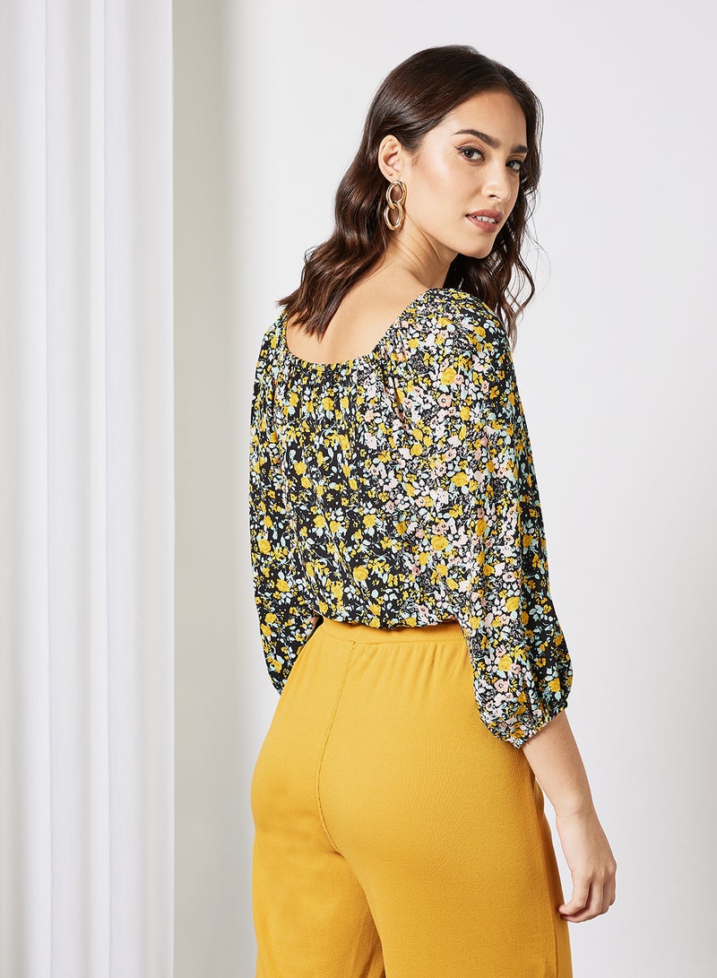 BCBGeneration Floral Print Crop Top Multicolour  - Image 2