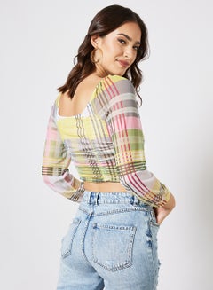 Square Neck Crop Top Multicolour - v1636367322/N49903801V_2