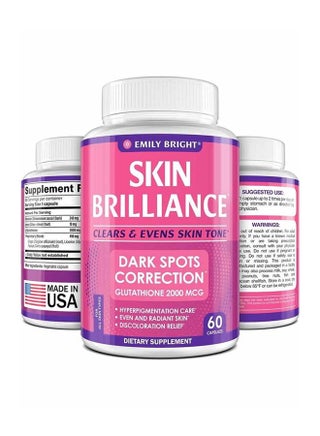 emily bright glutathione Emily Bright Skin Brilliance 2000mg 60 capsules | Best Price UAE