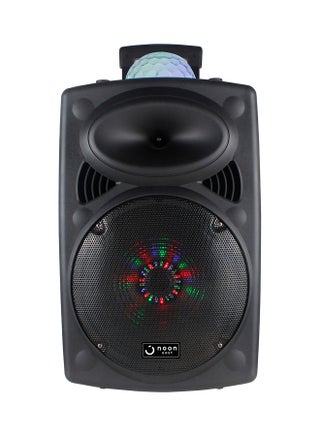 Wheelerz 30W Trolley Speaker 12 Inch, 5 Knobs With Rechargeable Battery, Bluetooth, Karaoke Input, Recording, TWS Function, LED Display Black/Red - v1636367840/N48090127A_1