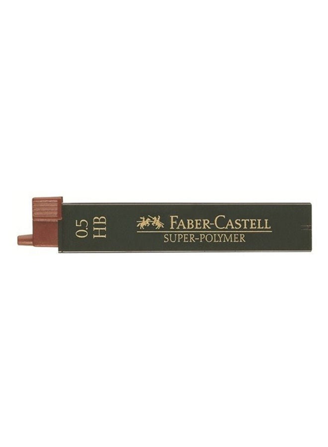 FABER-CASTELL - 12-Piece Fineline Super-Polymer Pencil Lead Set Black - Image 1