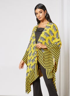 masaba Printed Ethnic Jacket Yellow  - Image 1