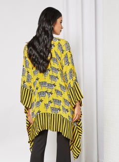 masaba Printed Ethnic Jacket Yellow  - Image 2