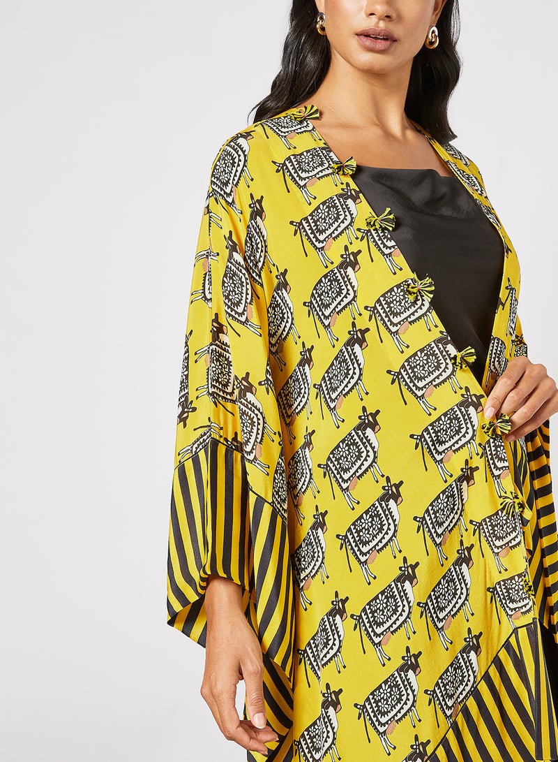 masaba - Printed Ethnic Jacket Yellow - Image 1