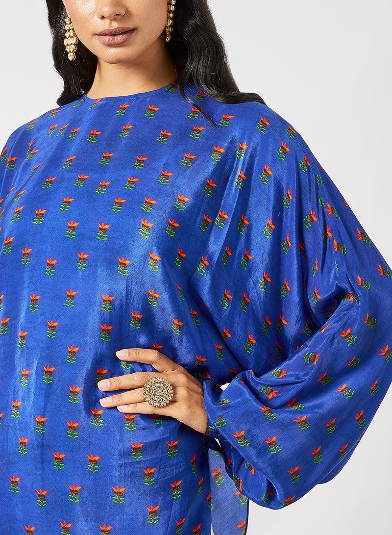 masaba - Lotus In The Pond Blouse Blue - Image 1