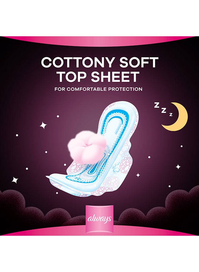 Always - Dreamzz Pad Cotton Soft Maxi Thick Night Long Sanitary Pads With Wings 24 Count - Image 1