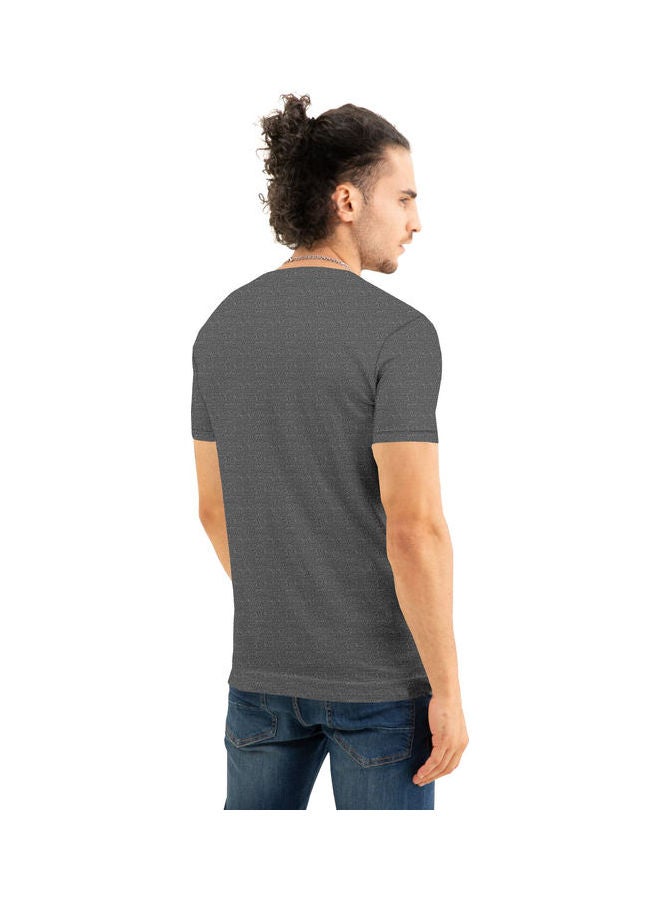 COLOR HUNT Crew Neck T-Shirt With Treding Prints Black - Image 2