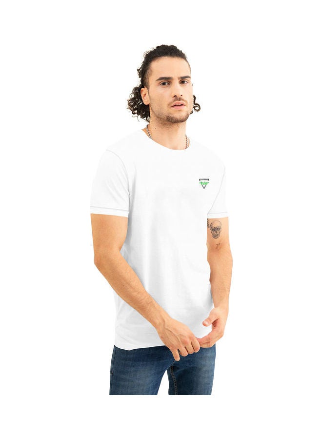COLOR HUNT Stretch Crew Neck T-Shirt With Treding Prints White - Image 3
