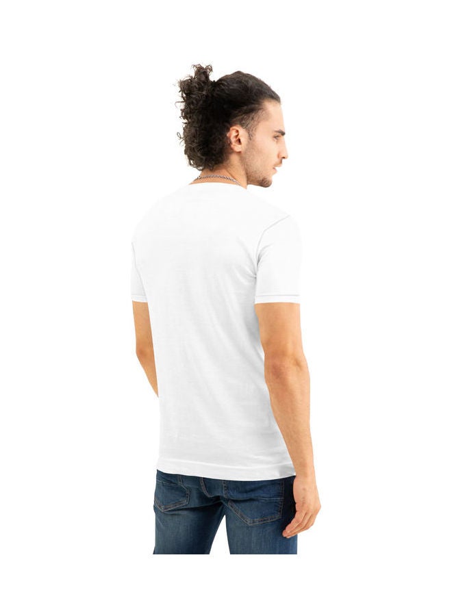 COLOR HUNT Stretch Crew Neck T-Shirt With Treding Prints White - Image 2