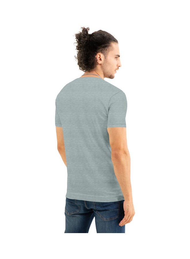 COLOR HUNT Stretch Crew Neck T-Shirt With Treding Prints Grey - Image 2