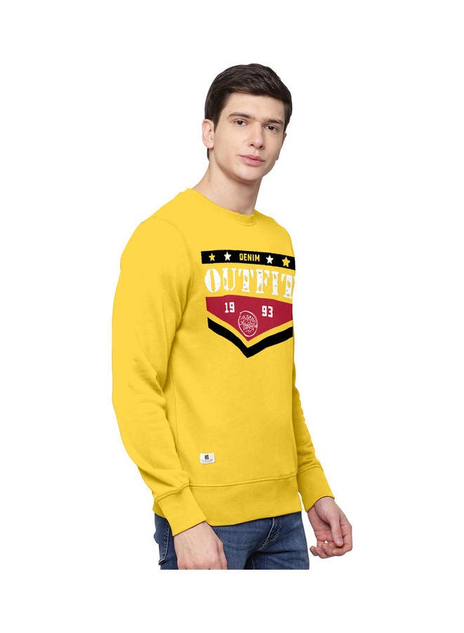 COLOR HUNT Everyday Full Sleeve Sweatshirt Yellow  - Image 4