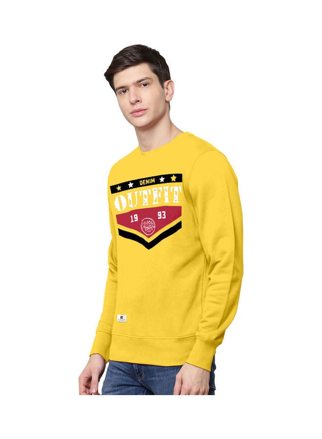 COLOR HUNT Everyday Full Sleeve Sweatshirt Yellow  - Image 3