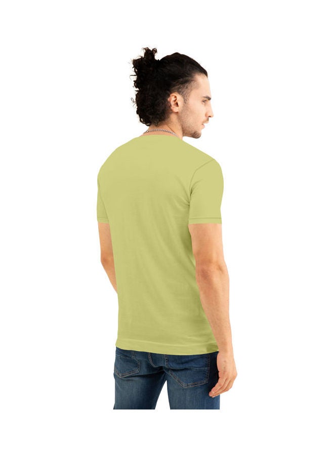 COLOR HUNT Crew Neck T-Shirt With Treding Prints Green/Dark Blue/White - Image 2