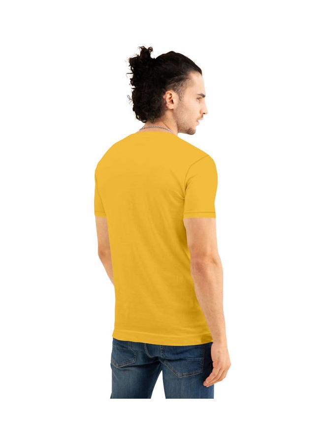 COLOR HUNT Crew Neck T-Shirt With Treding Prints Yellow/Black/Green - Image 2