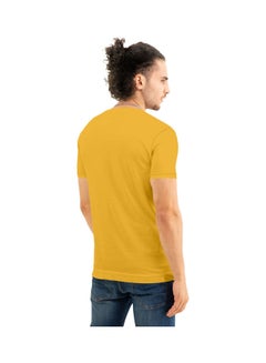 Crew Neck T-Shirt With Treding Prints Yellow/Brown - v1636372645/N51778795V_3