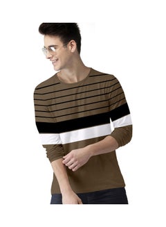 COLOR HUNT Everyday Full Sleeve Sweatshirt Brown/Black/White  - Image 1