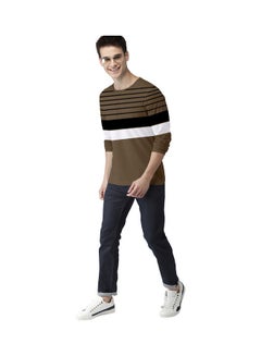 COLOR HUNT Everyday Full Sleeve Sweatshirt Brown/Black/White  - Image 4