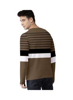 COLOR HUNT Everyday Full Sleeve Sweatshirt Brown/Black/White  - Image 2
