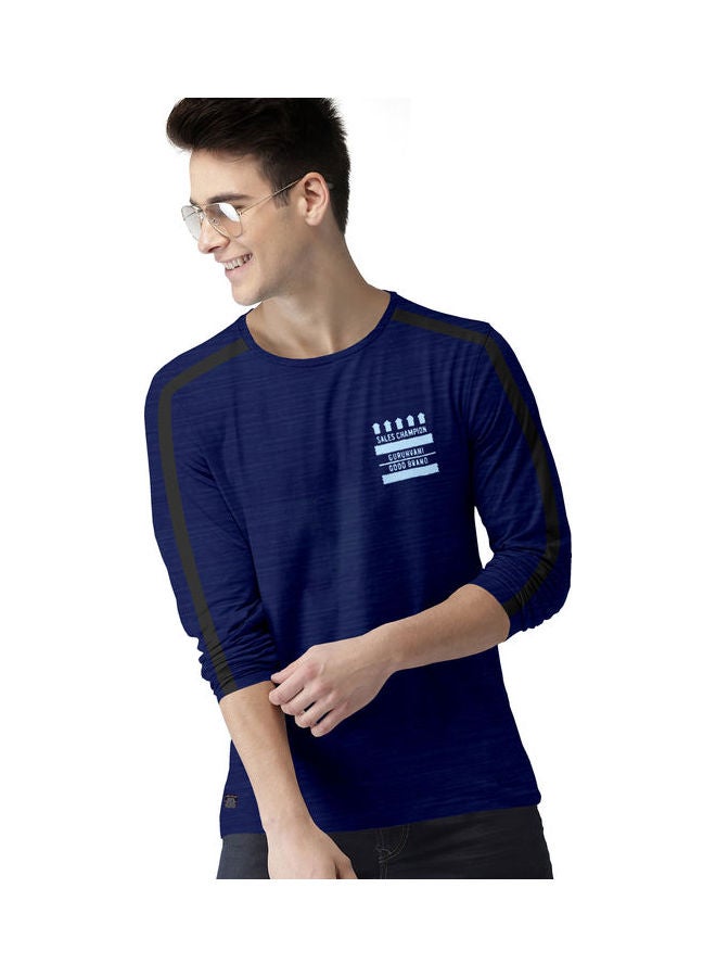 COLOR HUNT Everyday Stretch Full Sleeve T-Shirt Blue - Image 1