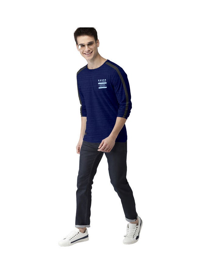 COLOR HUNT Everyday Stretch Full Sleeve T-Shirt Blue - Image 4
