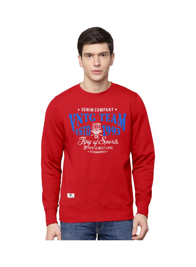 COLOR HUNT Everyday Full Sleeve Sweatshirt Red  - Image 1