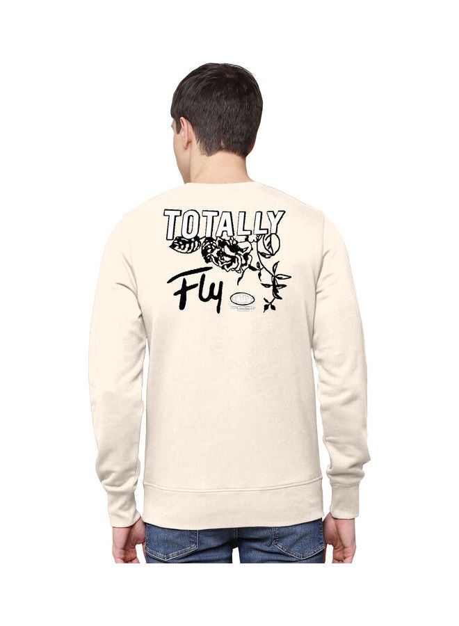 COLOR HUNT Everyday Full Sleeve Sweatshirt Cream  - Image 2