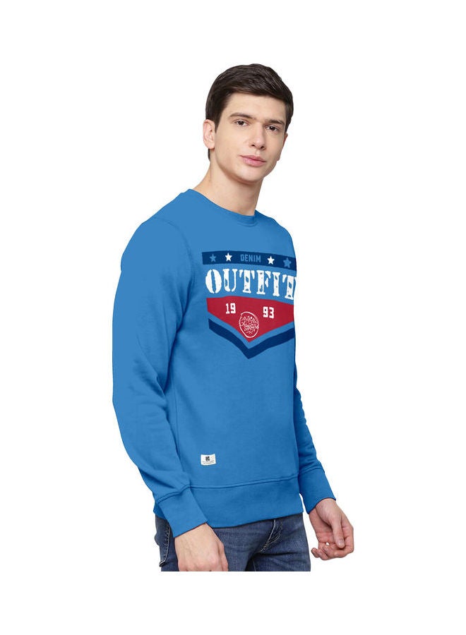 COLOR HUNT Everyday Full Sleeve Sweatshirt Blue  - Image 4