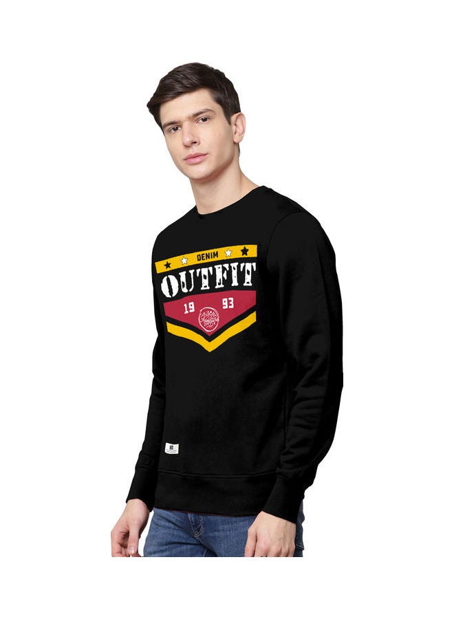 COLOR HUNT Everyday Full Sleeve Sweatshirt Black  - Image 3
